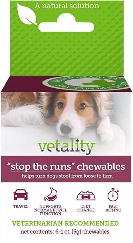 'Stop the Runs' Anti-Diarrhea Chewables for Dogs, 6-1 ct