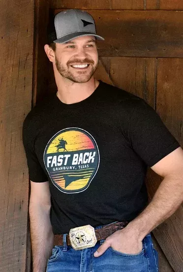 SUNSET FAST BACK T-SHIRT BLACK