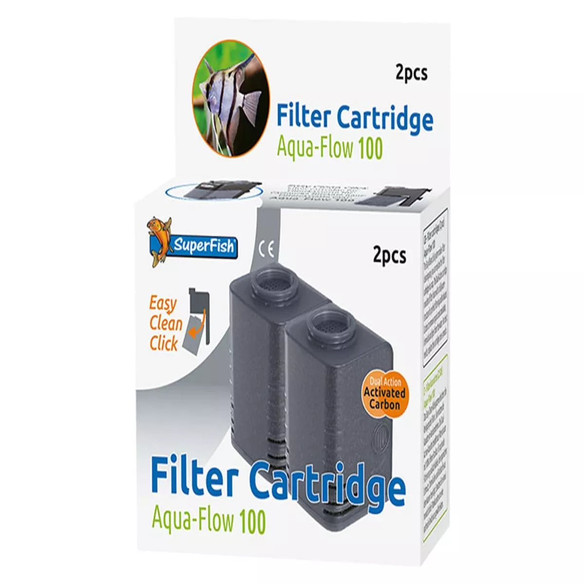 SuperFish Aqua-Flow 100 Easy Click Cartridges (2pcs)