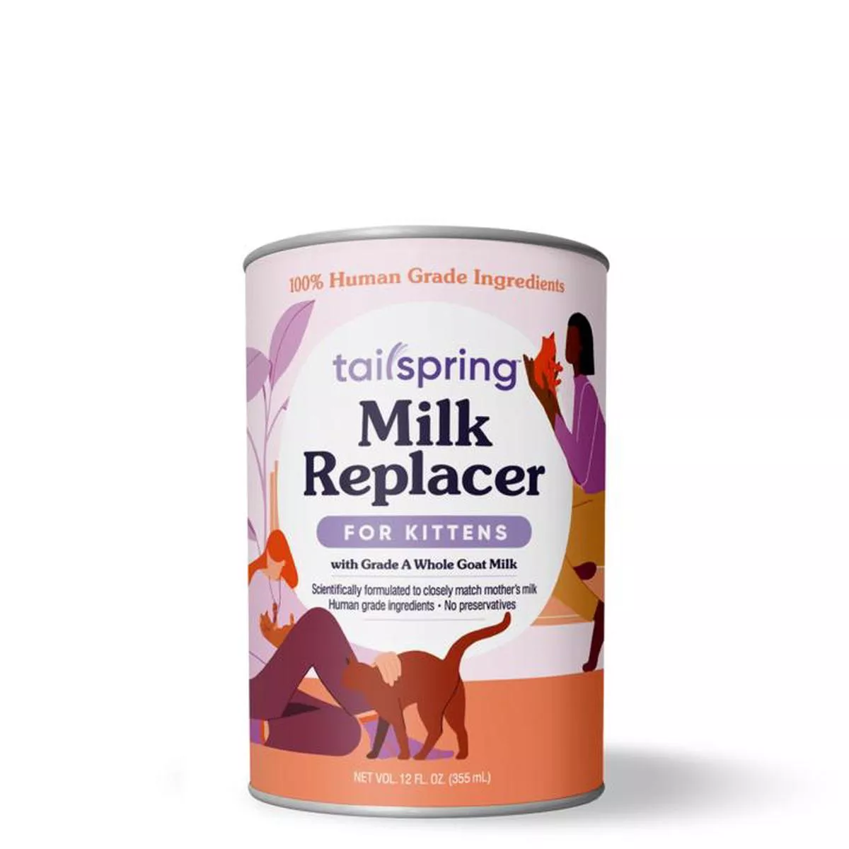 Tailspring Milk Replacer for Kittens, Liquid, 12-oz