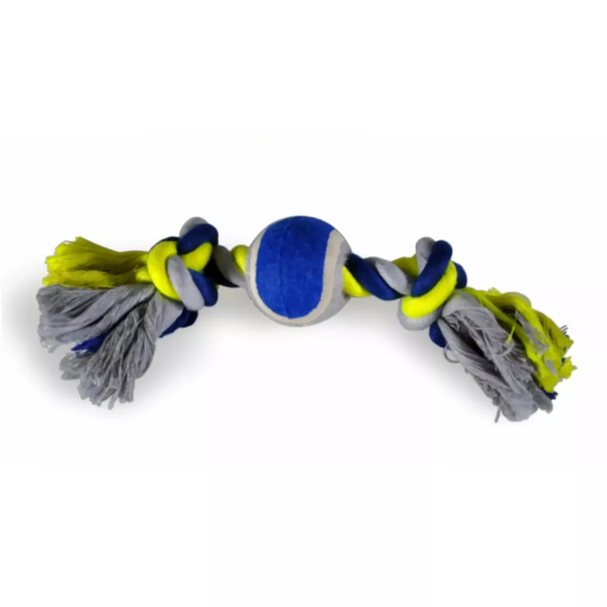 TENNIS BALL W/COTTON ROPE
