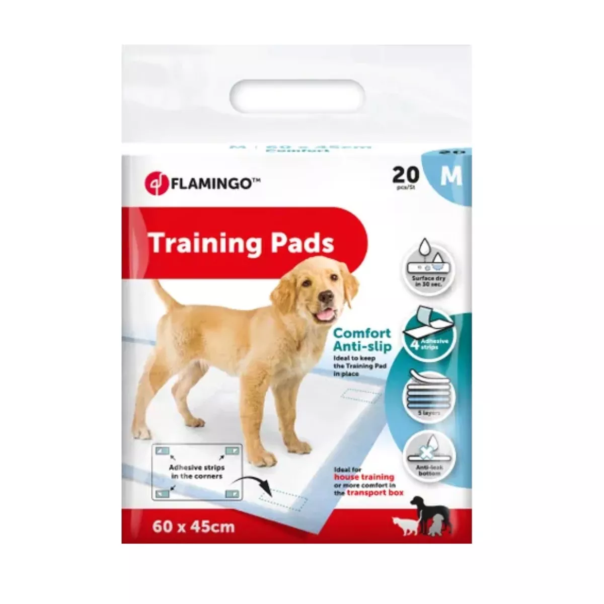 TRAINING PAD PADY M 20PCS COMFORT 60x45CM