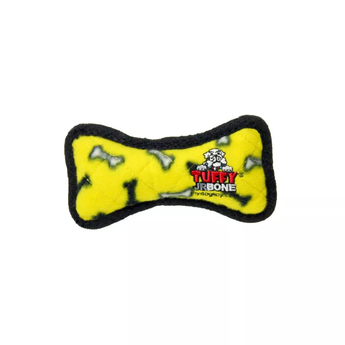 Tuffy Bone Dog Toy, Yellow Bone
