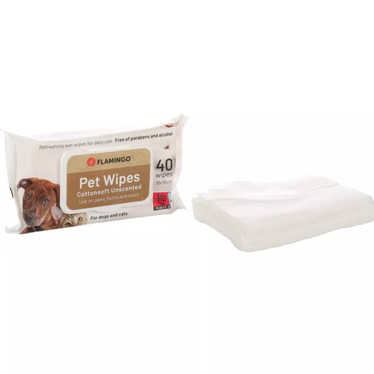 UNIVERSAL WIPES REINI NEUTRAL 40PCS 18x16CM DISPLAY