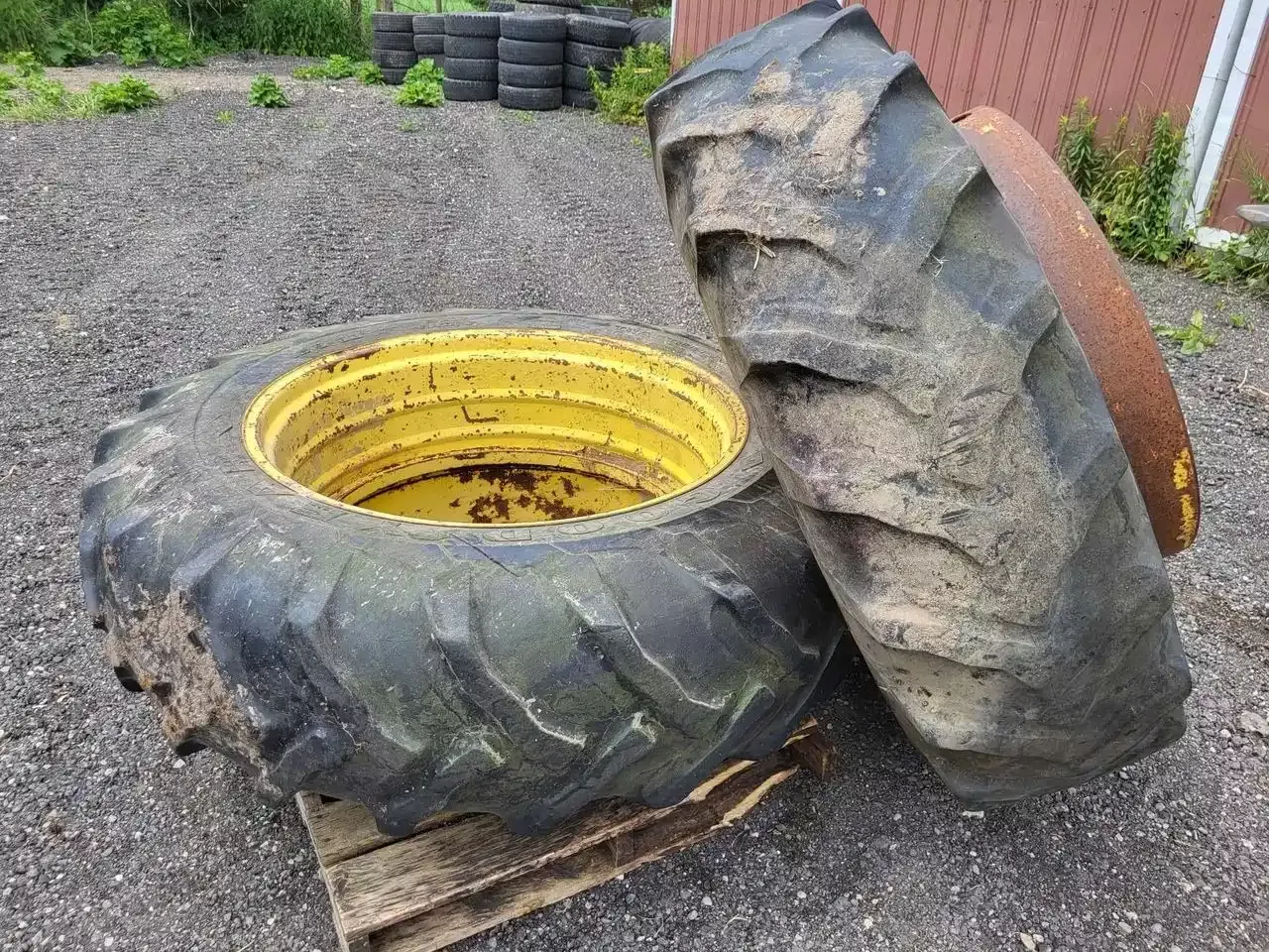 Used Goodyear 16.9-38 Duals