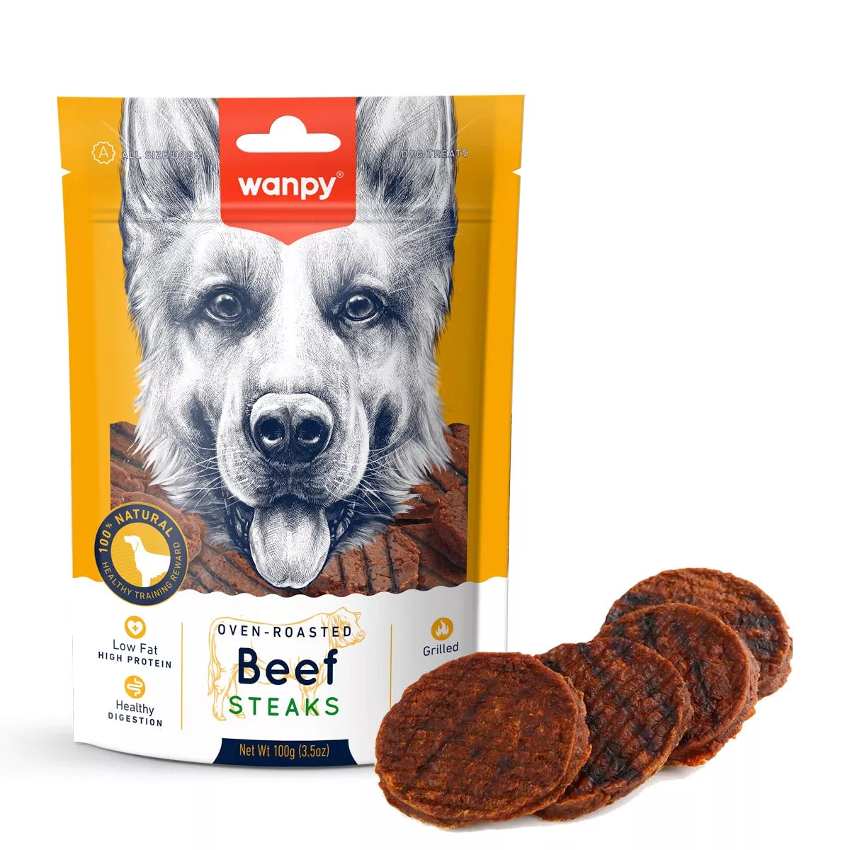 Wanpy Grilled Beef Steaks 100 g