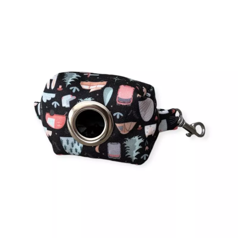 Waste Bag Holder Camp Paws Adventure Black