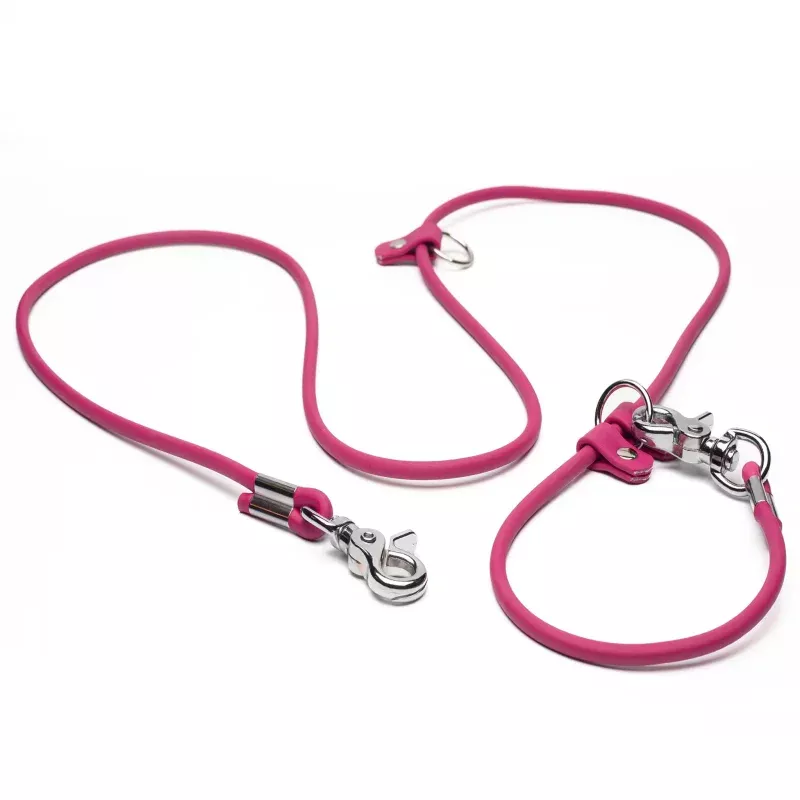 Waterproof BioThane Rolled Hands Free Dog Leash