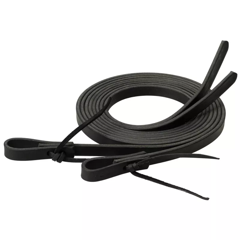 Weaver Black Latigo Split Reins Black