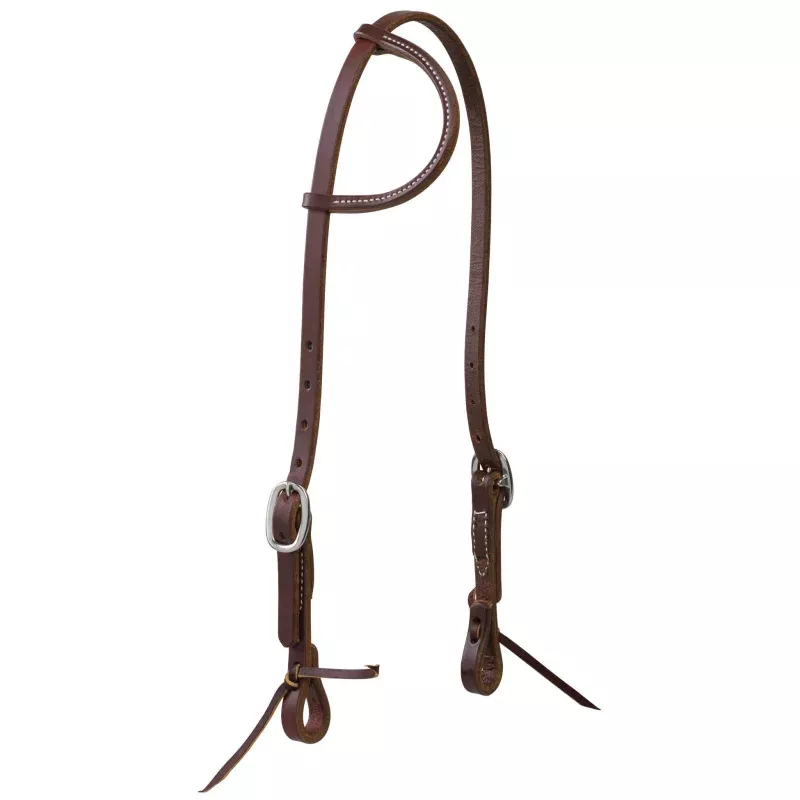 Weaver Leather Working Cowboy Sliding Ear Headstall Solid Brass