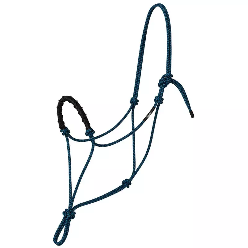 Weaver Stacy Westfall 14" Rope Halter, Full Size Blue/Black