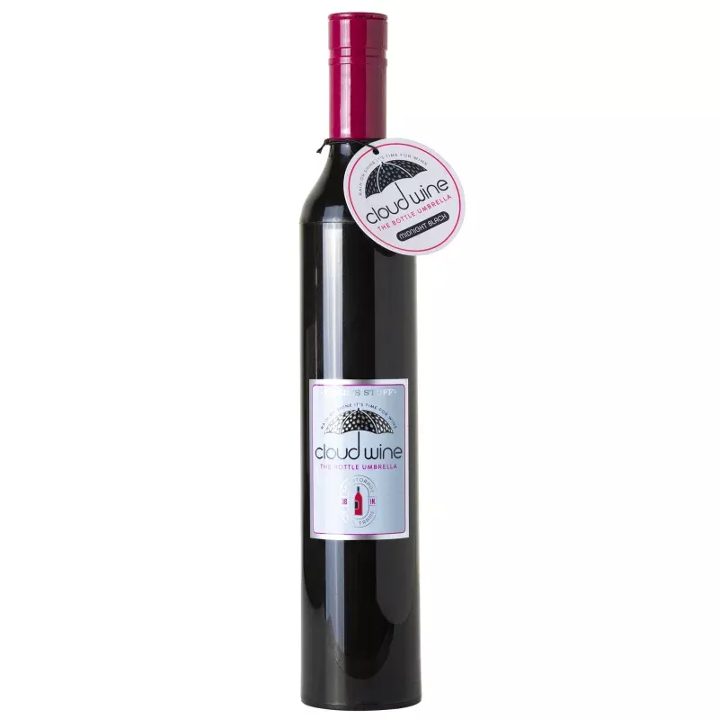 Wine Bottle Umbrella - Midnight Black