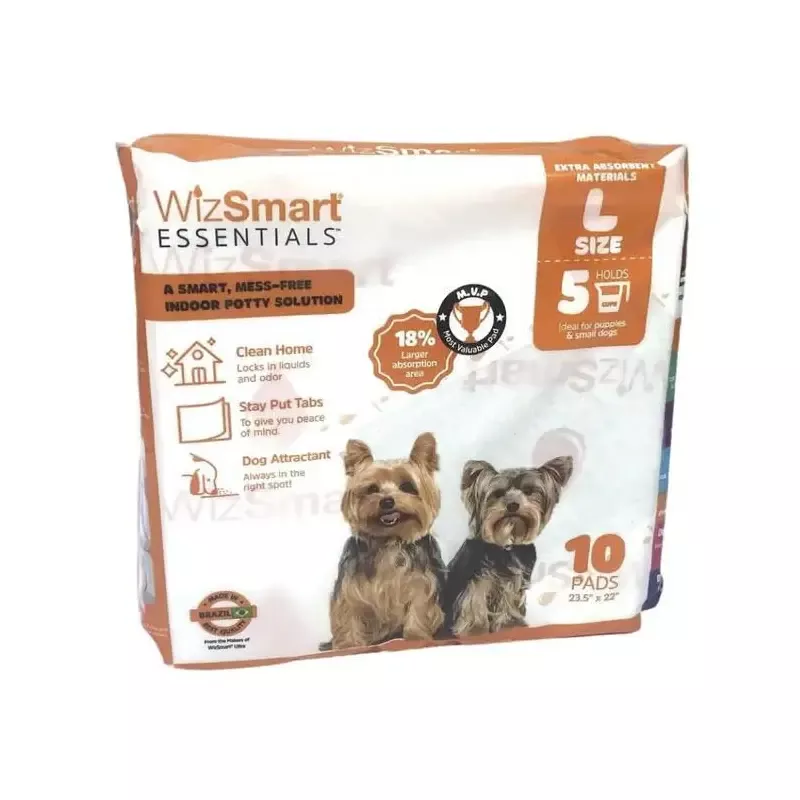 Wizsmart Essentials Dog Pads – Large 10 Ct
