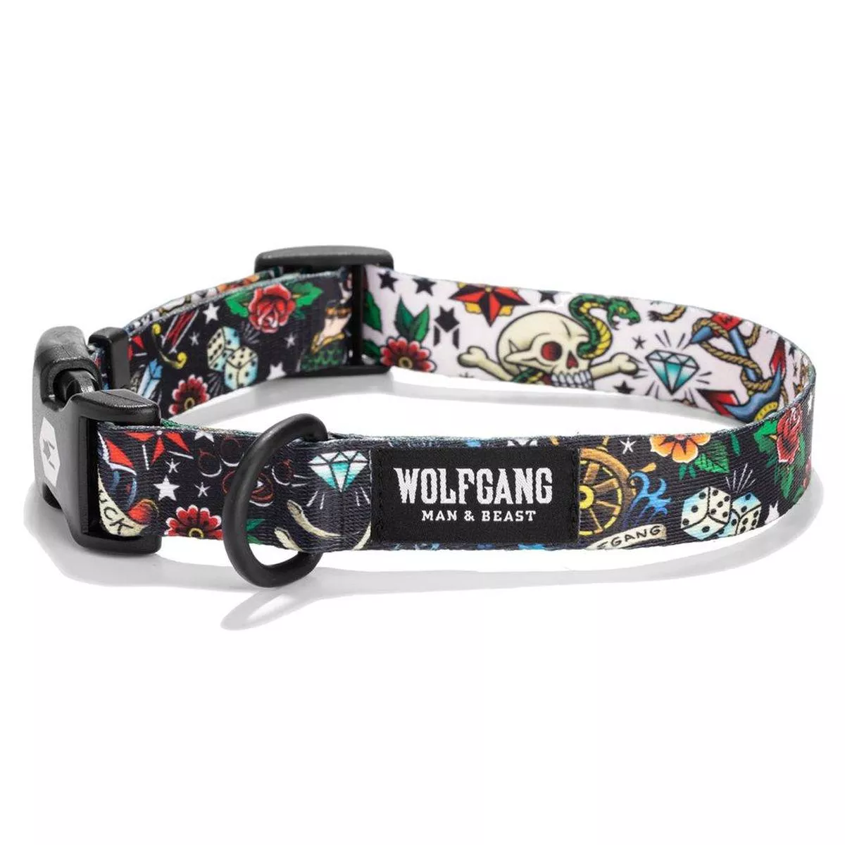 Wolfgang Dog Collar, VintageBlack