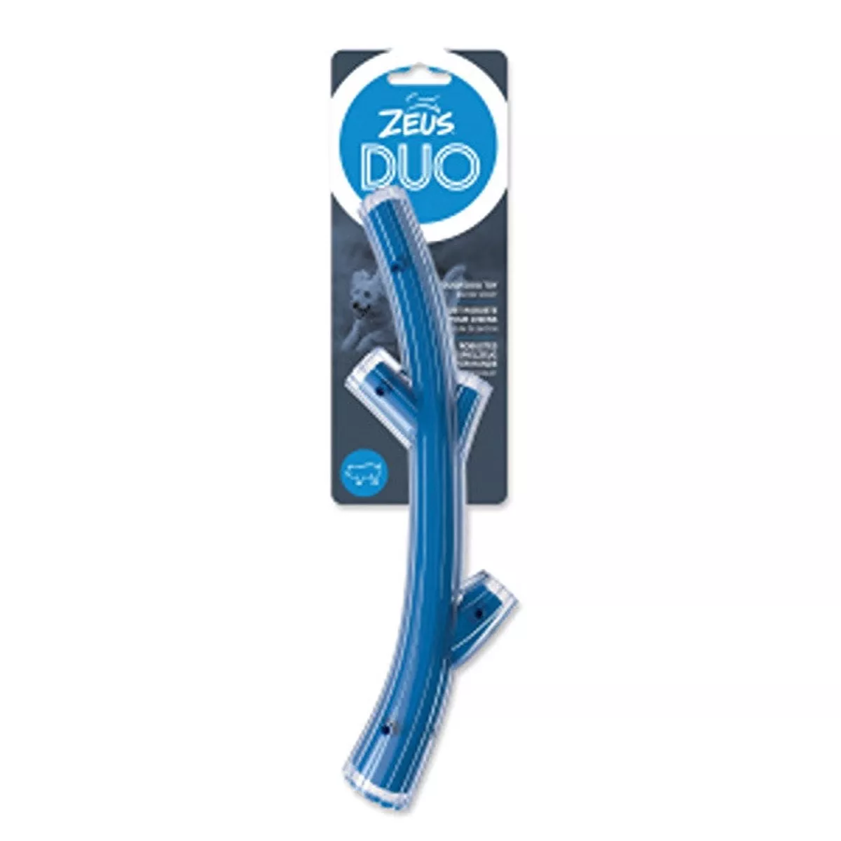 Zeus Duo Stick, 30 cm, Blue, Bacon Scent