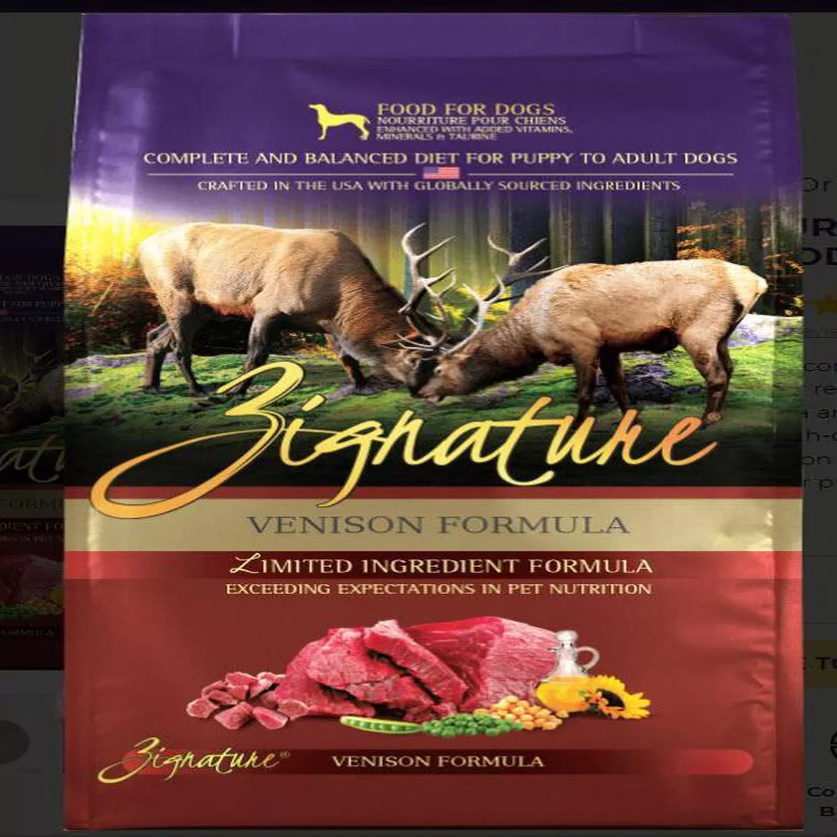 Zignature Dog Venison – 4#