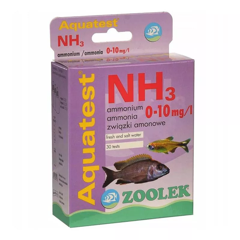 Zoolek Aquatest NH3 0 – 10mg/l 30 tests