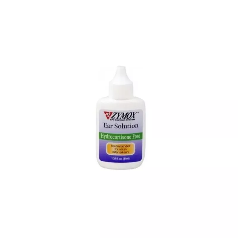 Zymox Ear Solution 1.25 oz Bottle No Hydrocortisone